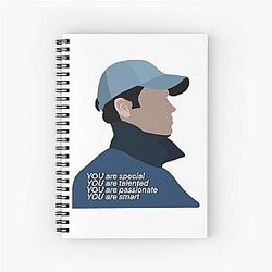 Retro Vintage Visit Joe Goldberg Oversized Joe Love Quinn Spiral Notebook