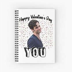 The Lovers Joe Goldberg Happy Valentine's Day Spiral Notebook
