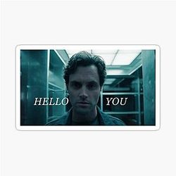 Joe Goldberg Hello Sticker