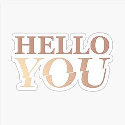 Joe Goldberg Hello Sticker