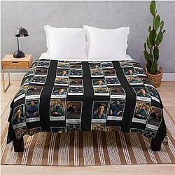 Joe Goldberg quotes Painted Art Throw Blanket