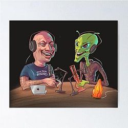 Joe Rogan and The Alien Poster