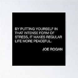 Joe Rogan Intense Quote  Poster