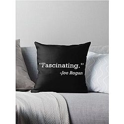 Fascinating by Joe Rogan Throw Pillow