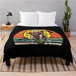 Joe Rogan, Vintage Retro Sunset Joe Rogan Throw Blanket