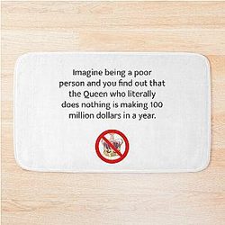 Joe Rogan Queen Quote Bath Mat