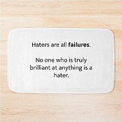 Joe Rogan Haters Quote Bath Mat