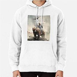 Joe Rogan Riding A Bear (+ Aliens) Pullover Hoodie