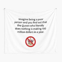 Joe Rogan Queen Quote Tapestry
