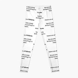 Joe Rogan Haters Quote Leggings