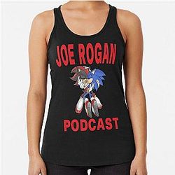 joe rogan podcast sonic  Racerback Tank Top