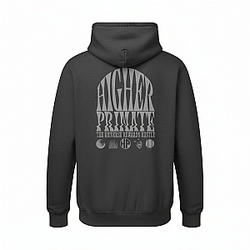 Wavy Charcoal Hoodie