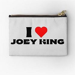 I Love Joey King Black Zipper Pouch