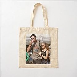 Joey King and Jacob Elordi Cotton Tote Bag
