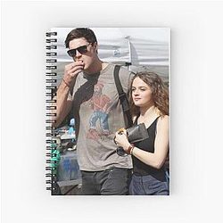 Joey King and Jacob Elordi Spiral Notebook