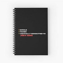 Mentally Committed To Joey King Notebook