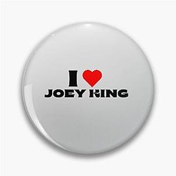 I Love Joey King - Black Font Pins