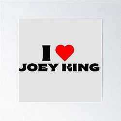 I Love Joey King Black Fonts Poster