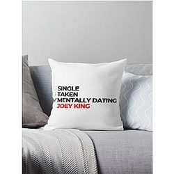 Mentally Dating Joey King Throw Pillow