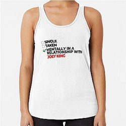 Mentally In Relationship With Joey King Racerback Tank