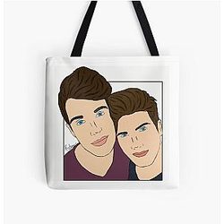 Joey Graceffa & Daniel - Digital Art Tote Bag