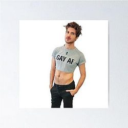 Joey Graceffa GAY AF Poster