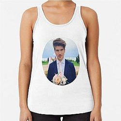 Joey Graceffa Flowers Racerback Tank Top