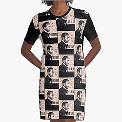John Legend Grafische T-Shirt Kleid