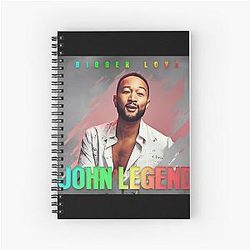 John Legend Bigger Love Tour 2021 Spiral Notebook