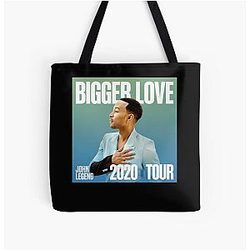 큰 Lover John Legend Music Tour 모든 위에 인쇄 토트 백