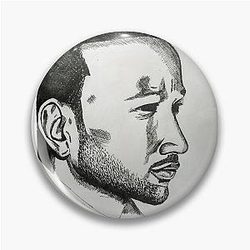 Portrait of John Legend Pin