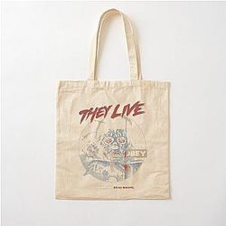 They Live John Carpenter Horror Cotton Tote Bag