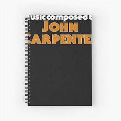 Music by John Carpenter Spiral Notebook