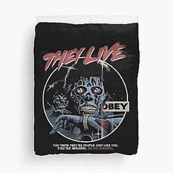 They Live John Carpenter Horror Bedding Cover