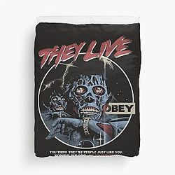 They Live John Carpenter Horror Duvet Cover becomes 
They Live John Carpenter Duvet Cover.