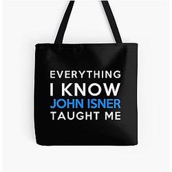 Everything I Know - John Isner All Over Tote Bag