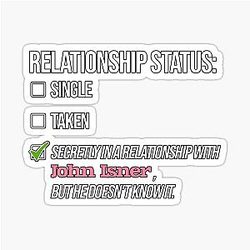 Relationship with John Isner Sticker