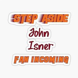 John Isner - Step, incoming fan sticker