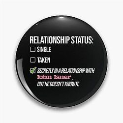 Relationship with John Isner Pin