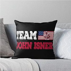 John Isner Throw Pillow