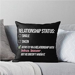 Relationship with John Isner Throw Pillow