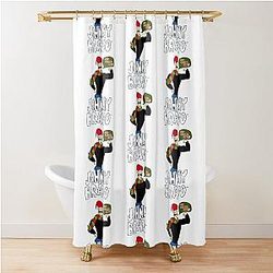 Johnny Bravo Christmas Shower Curtain