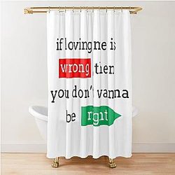If Loving Me Is Wrong Johnny Bravo Shower Curtain