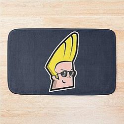 Johnny Bravo face, Birthday Party Gifts Bath Mat