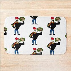 Johnny Bravo Merry Christmas Bath Mat