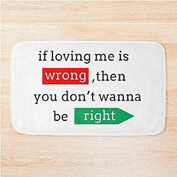 If Loving Me Is Wrong Johnny Bravo Bath Mat