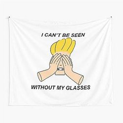 Johnny Bravo Can't be Seen without My Glasses Tapestry