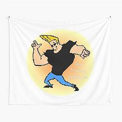 Johnny Bravo 8 Bit Tapestry