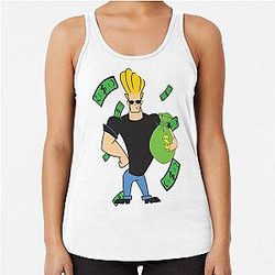 Rich Johnny Bravo Racerback Tank Top