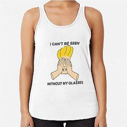 Johnny Bravo Tank Top Racerback with Glasses